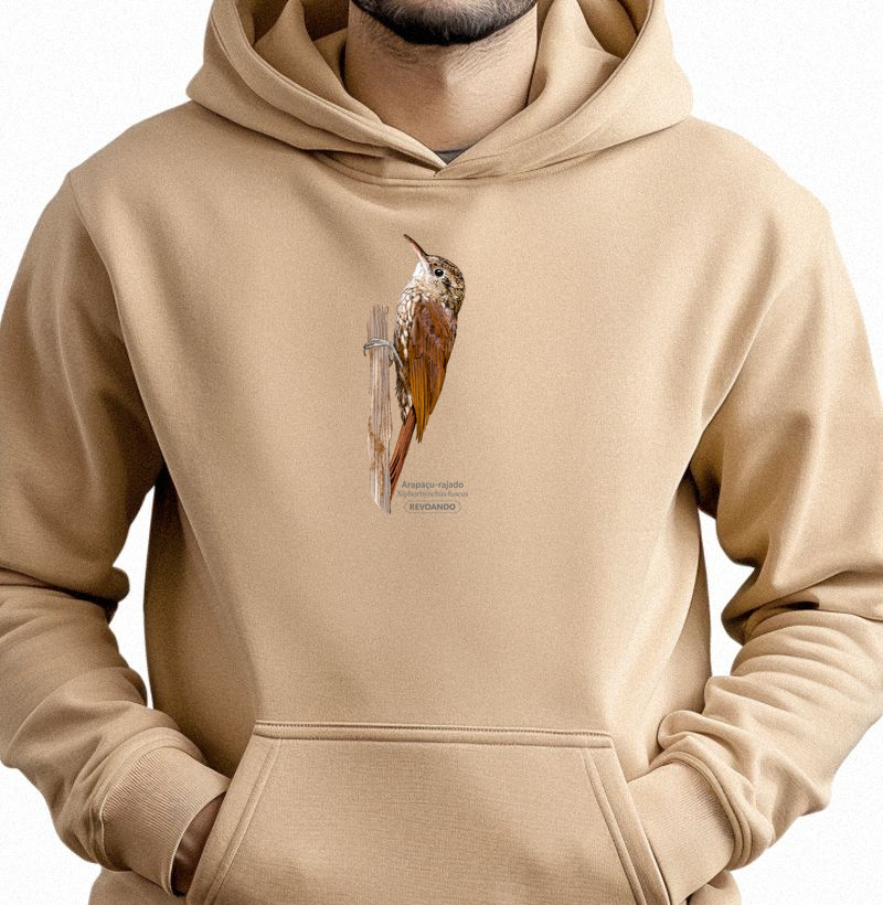 Aves do Brasil - Arapaçu-rajado - Moletom Hoodie