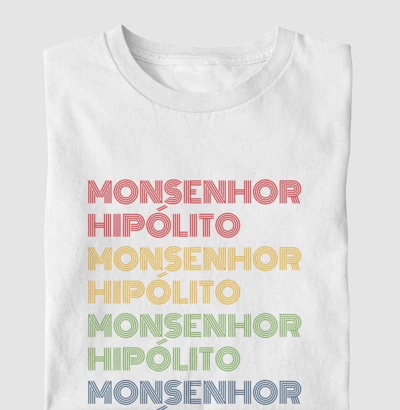 Monsenhor Hipólito Letreiro Retrô