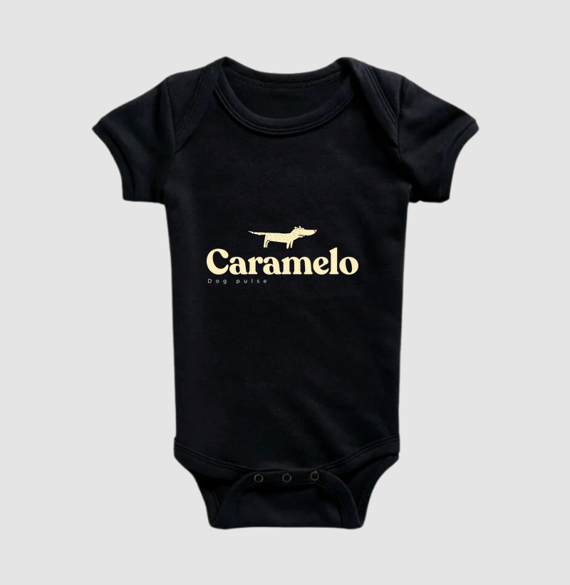 Body Infantil Dog Pulse Caramelo Roots