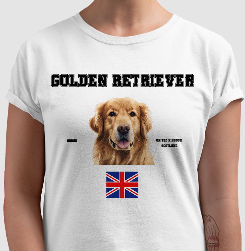 Golden Retriever -letras pretas