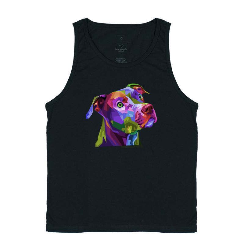 PIT BULL PINTURA GEOMETRICA