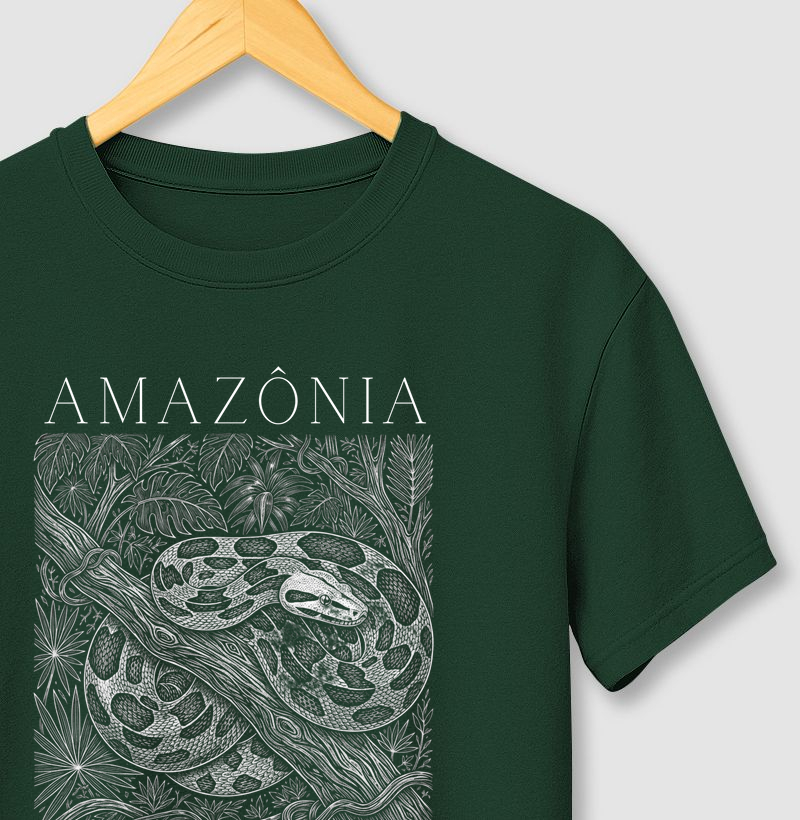 Camiseta Jiboia Amazônia: Boa Constrictor - O Mistério da Floresta | Força Natural Creative Biomas