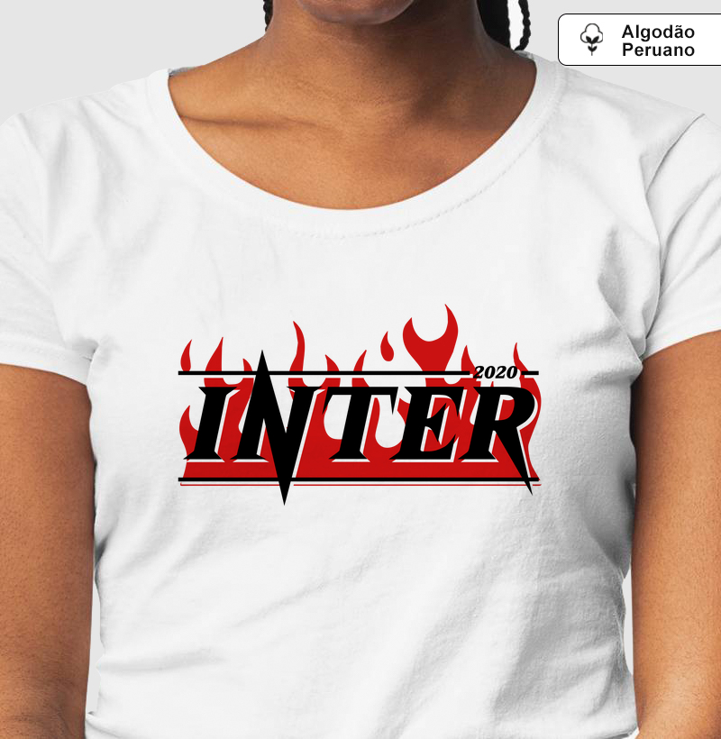 Camiseta Algodão Peruano - INTER FLAME