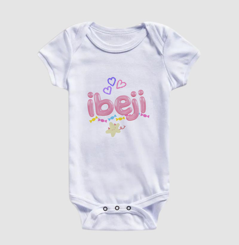 Body Infantil Ibeji Rosa Maria Patuá
