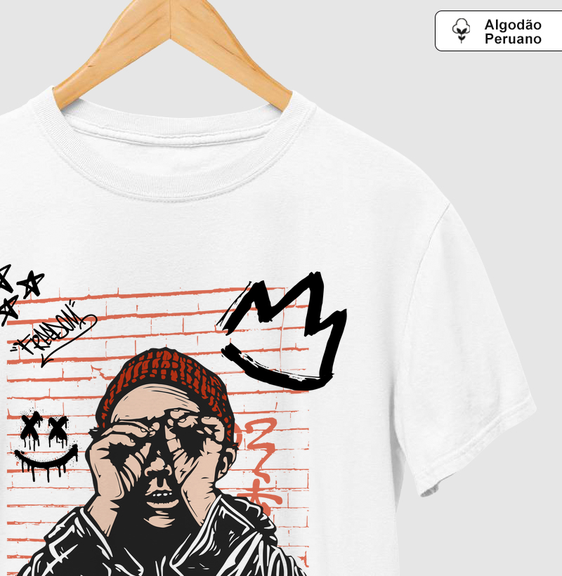 Camiseta Oversized Street Art Kid