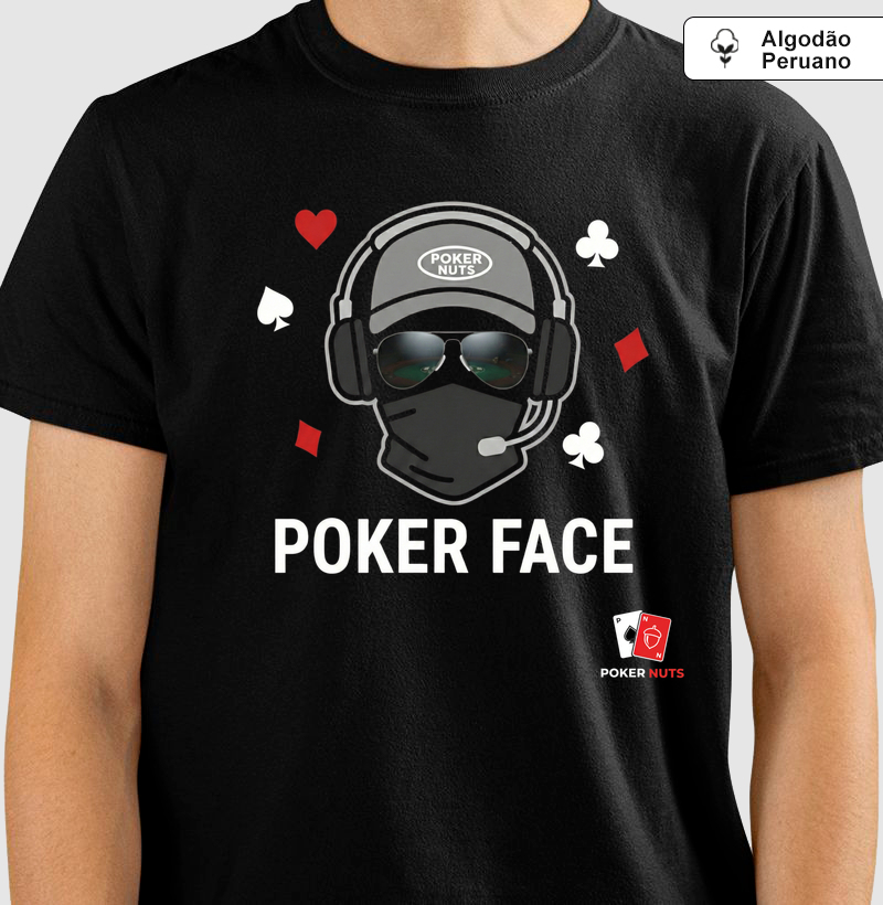 Camiseta Algodão Peruano Poker Face