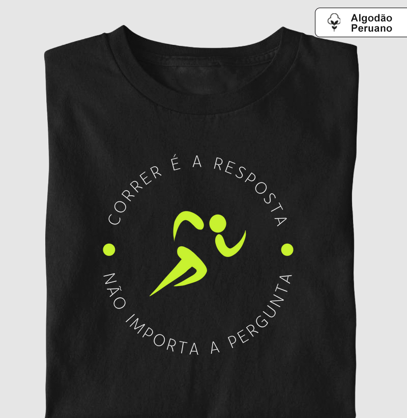 Camiseta Fawk - Correr é a resposta