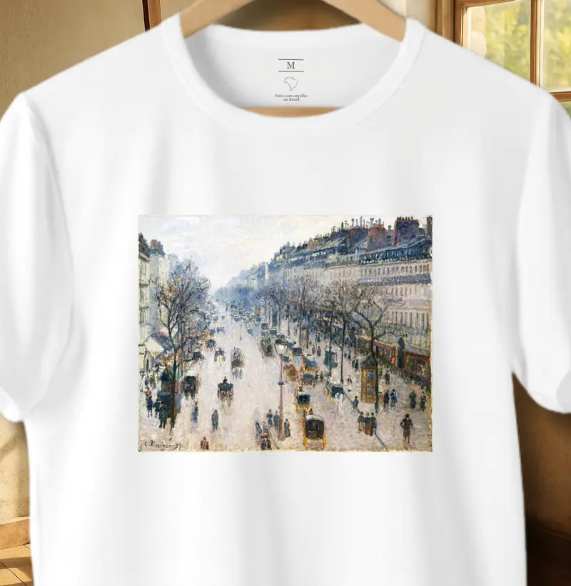 Boulevard Montmartre na Primavera - Camille Pissarro