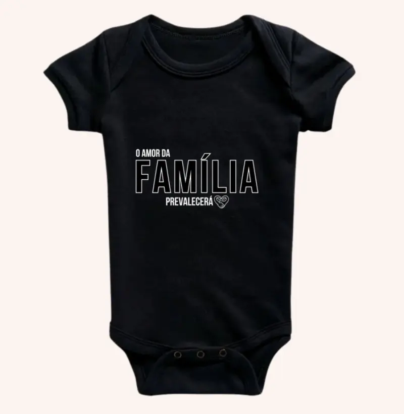 Body Infantil Família o amor prevalecerá