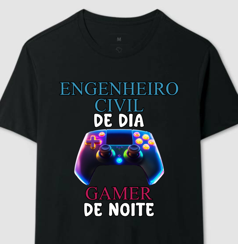 Camiseta Engenheiro Civil Gamer