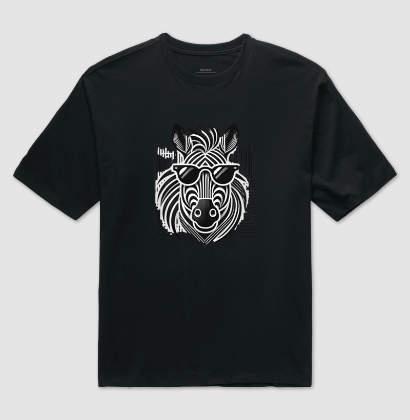 Camiseta Animalis Zebra com Estilosa 100% Algodão