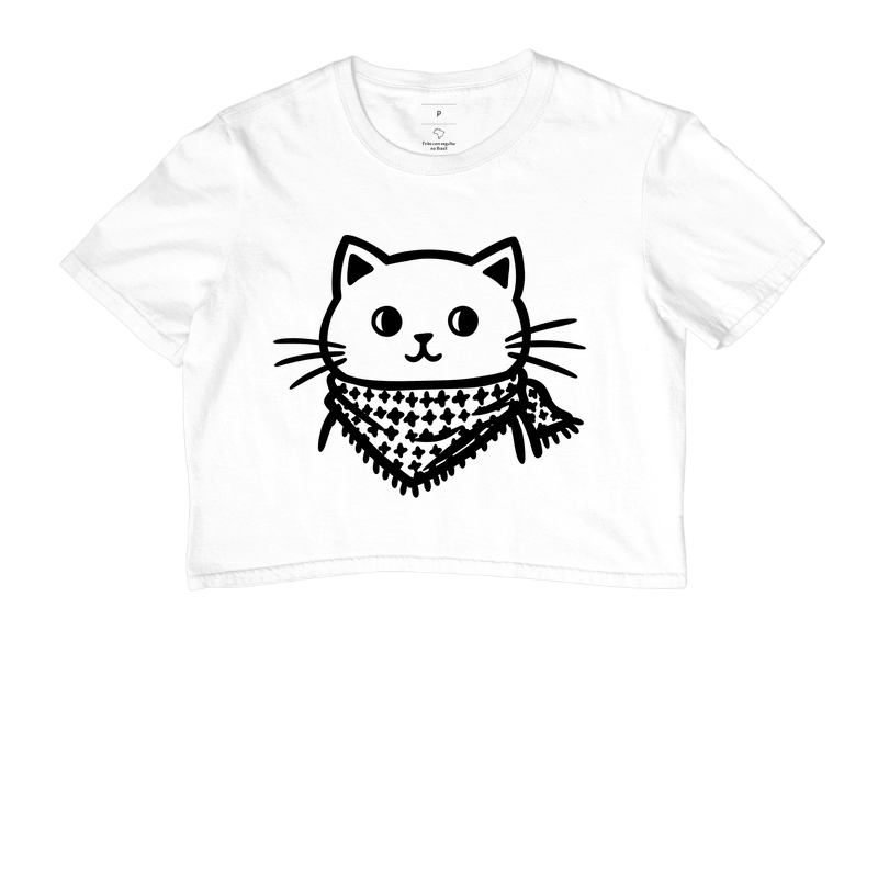 Gato com Lenço Palestino