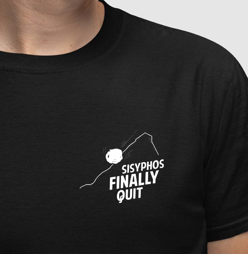 Camus - Sisyphus Finally Quit - Minimalista