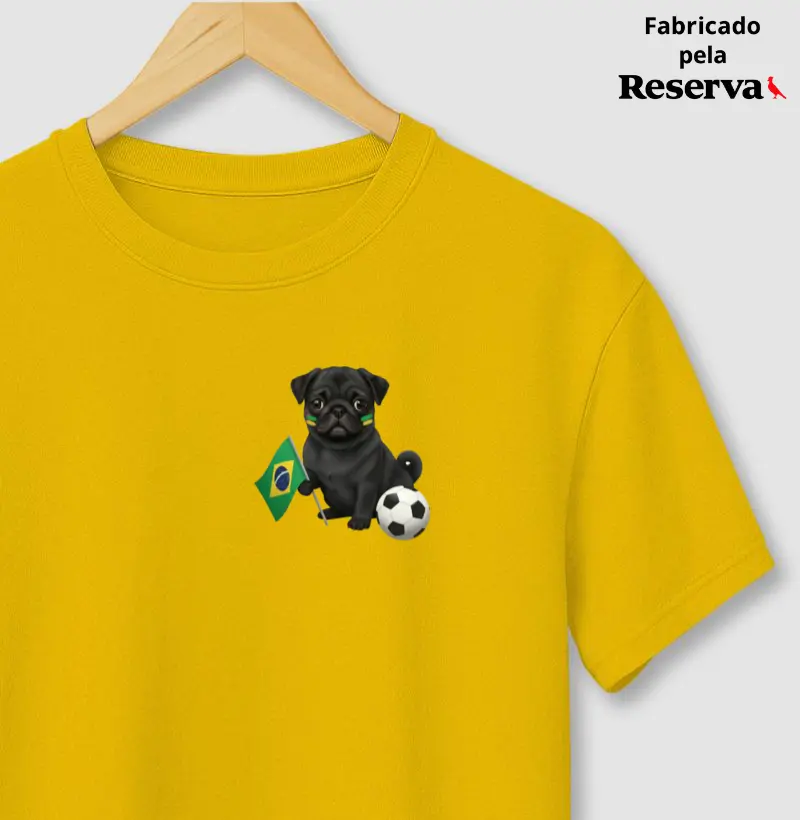 Pug Pretinho - Copa do Mundo