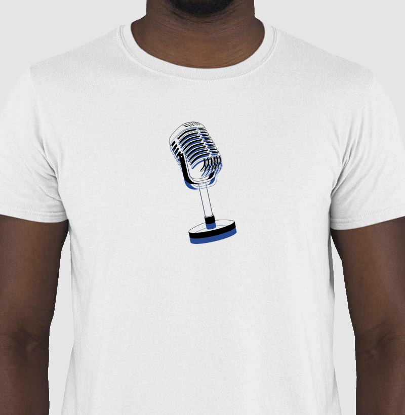 camiseta microfone 