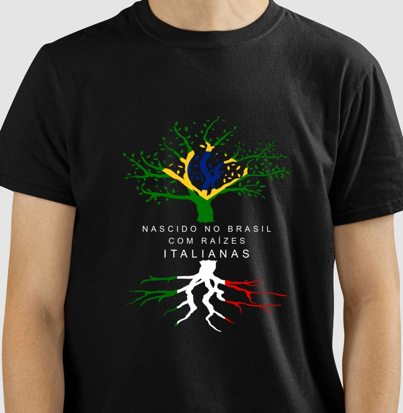 Camiseta raízes italianas
