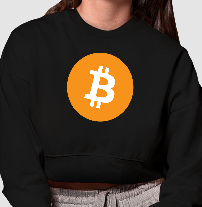 Cropped Moletom Bitcoin