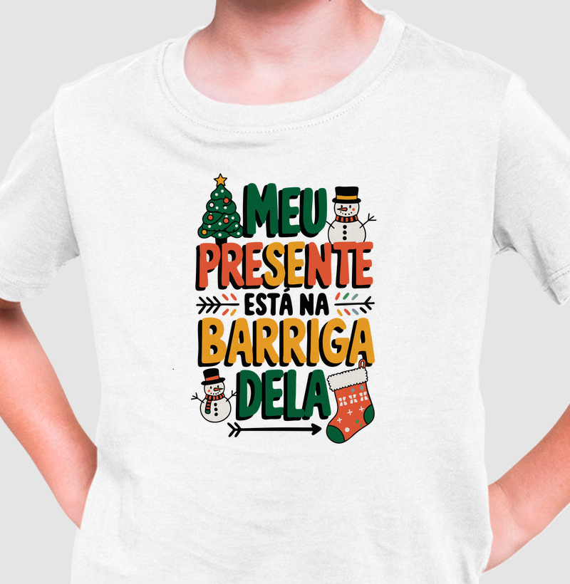 Meu presente está na barriga dela