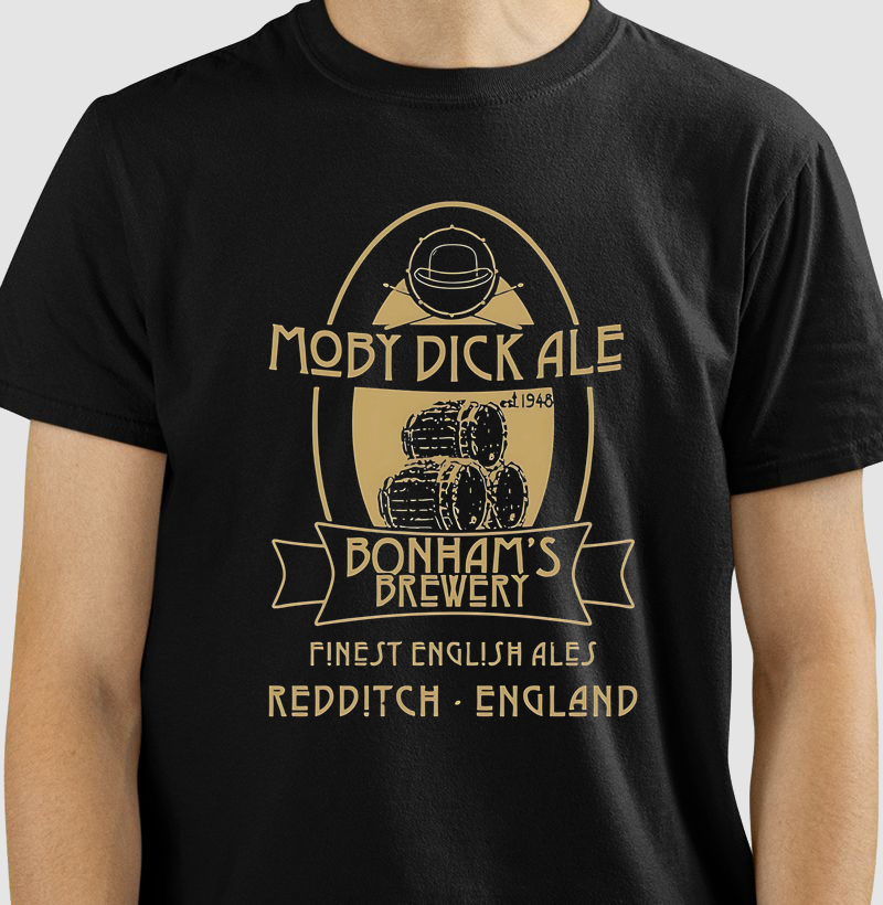 Camiseta Classic Moby Dick - Preta