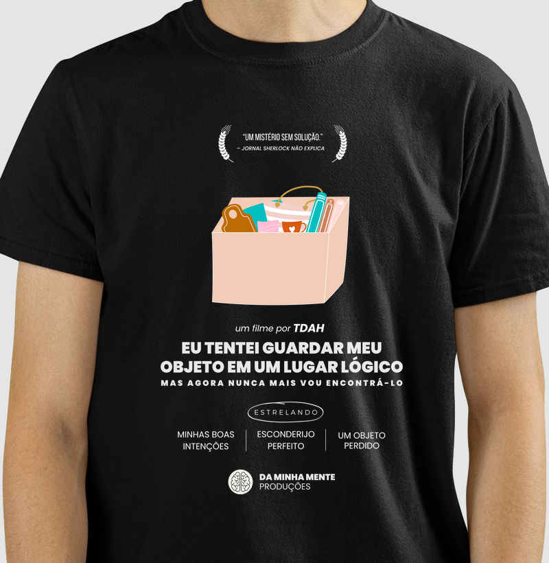 Eu tentei guardar meu objeto em um lugar lógico