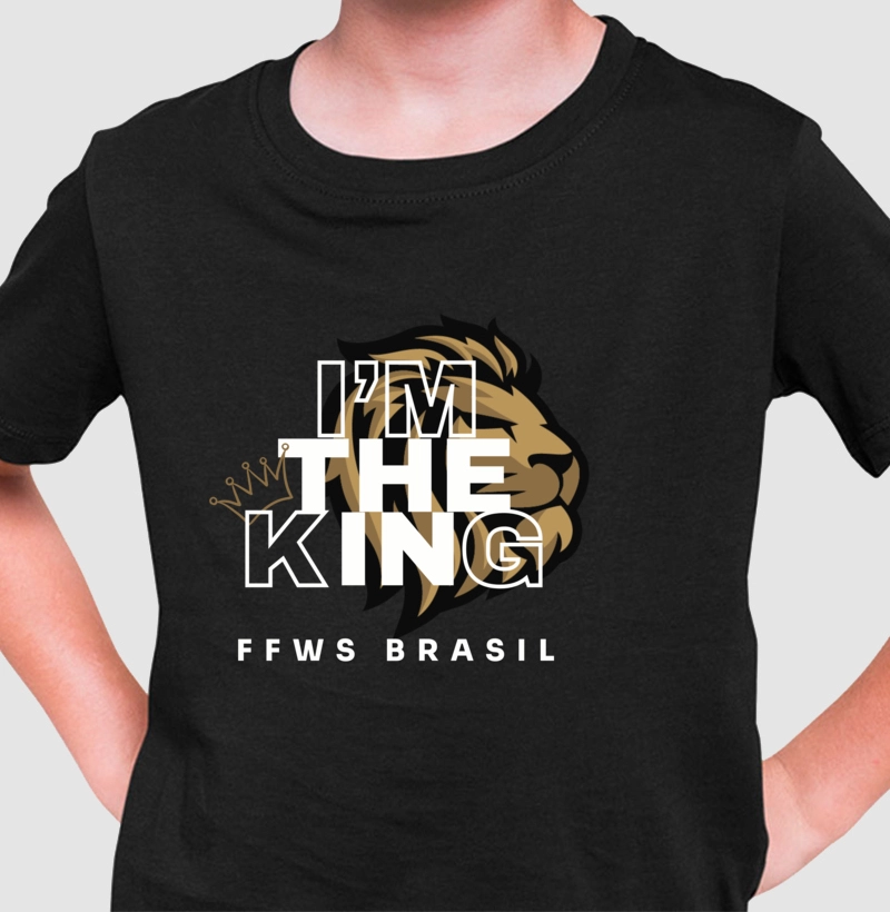 Camiseta Infantil "I'M THE KING - WB"