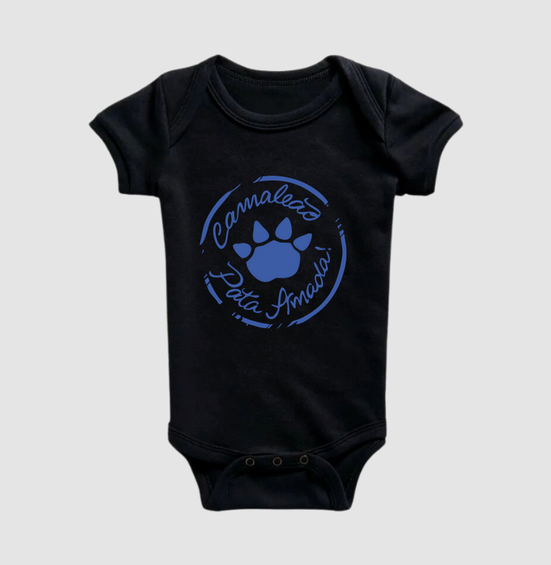Body Infantil Camaleão Pata Amada Brasão