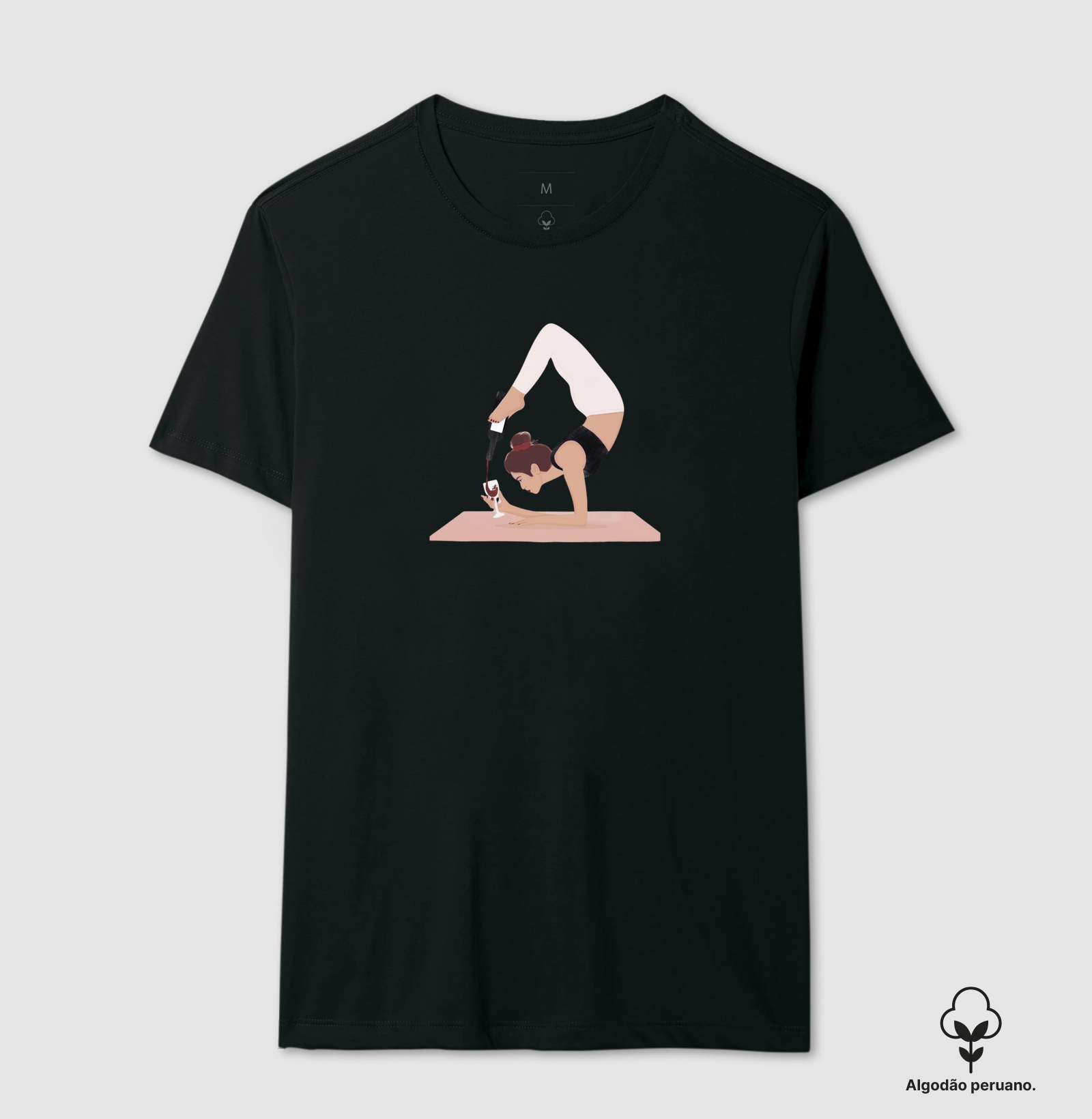 Camiseta Wine & Yoga