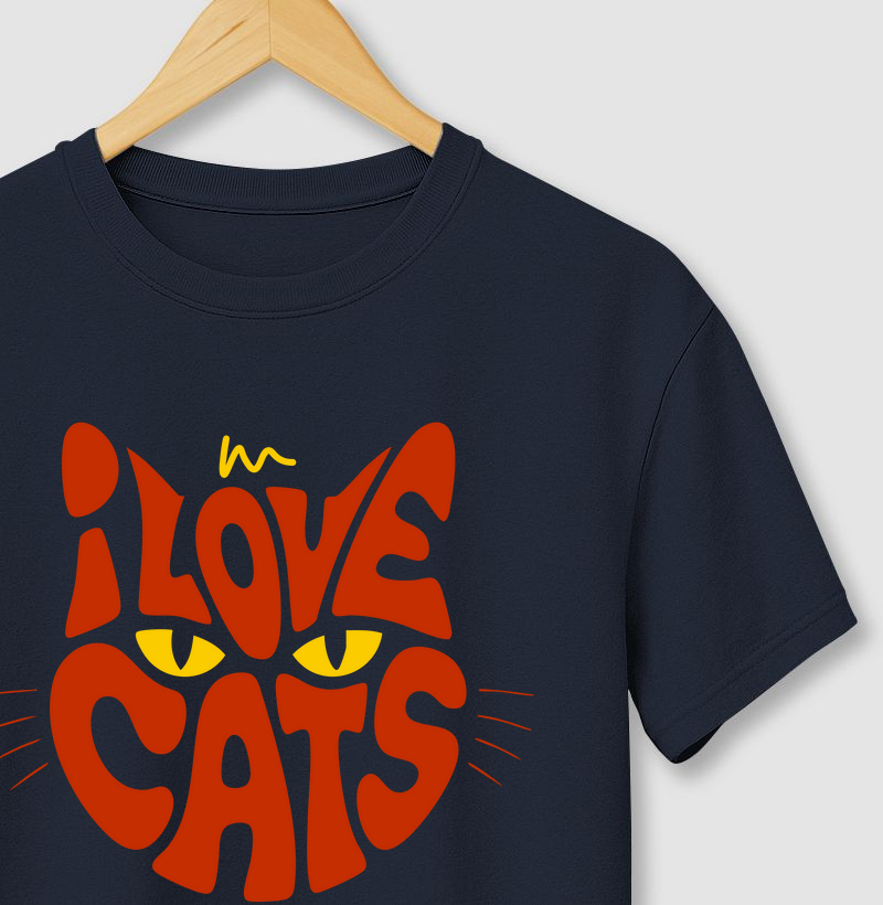 Camiseta ou babylook Love Cats