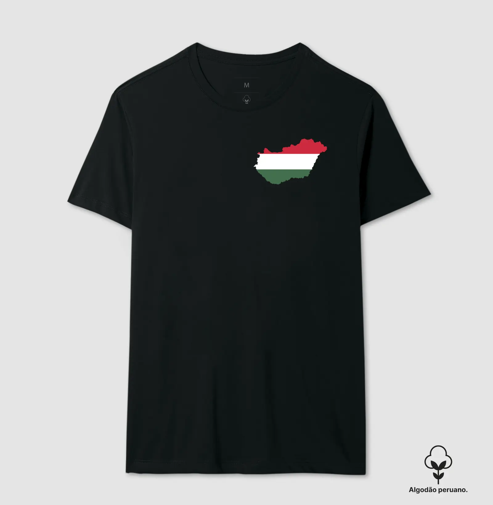 Hungria mapa bandeira