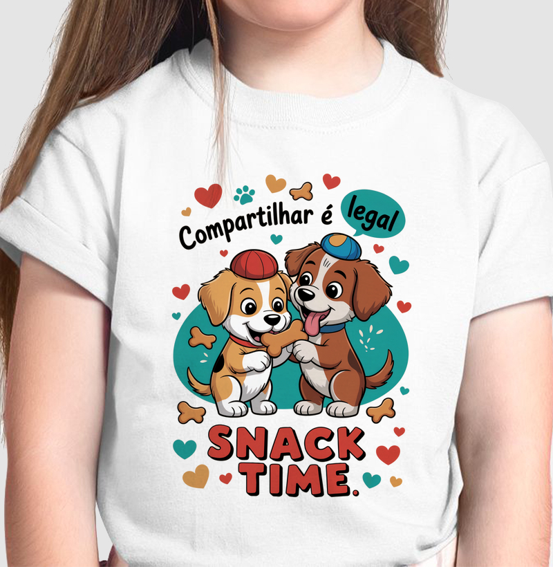 Camiseta Infantil Compartilhar é Legal
