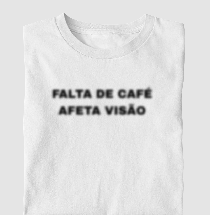 Falta de café afeta visão