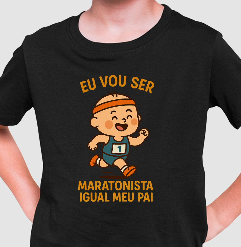 Eu vou ser maratonista igual meu pai