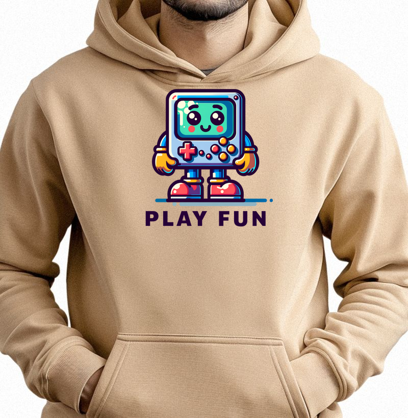 Moletom Slim com Bolso “Play Fun"