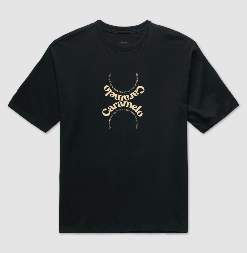 Camiseta Oversized Dog Pulse – Estilo Caramelo