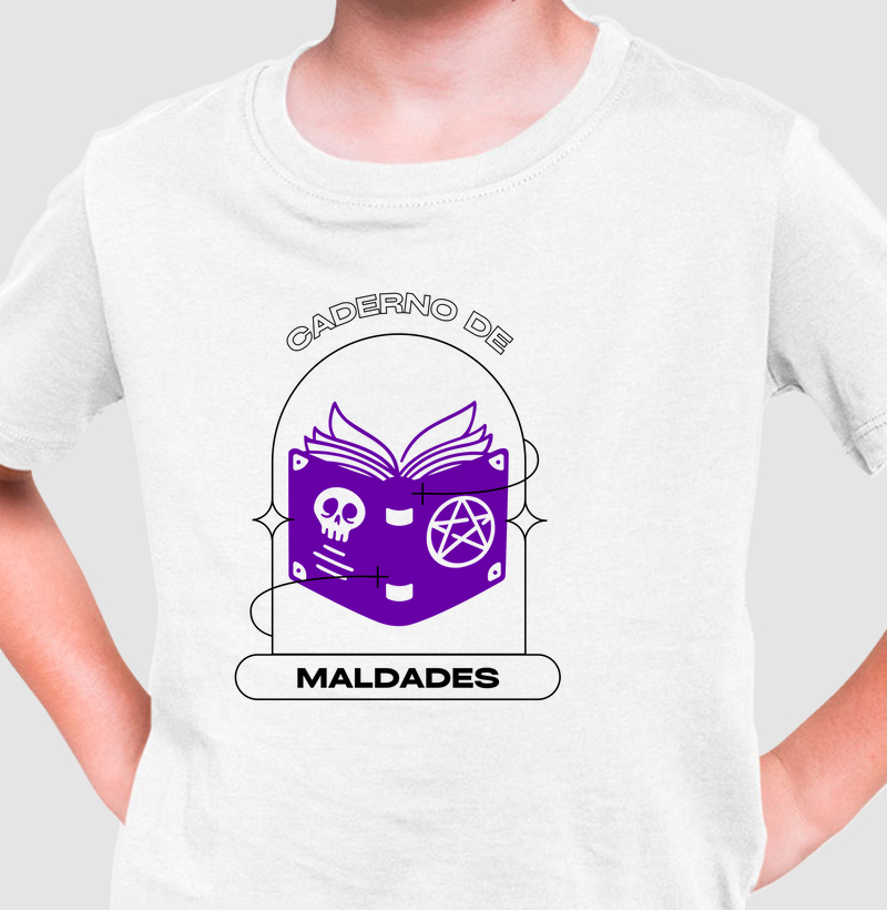 Camiseta Infantil CADERNO DE MALDADES Matutaremos