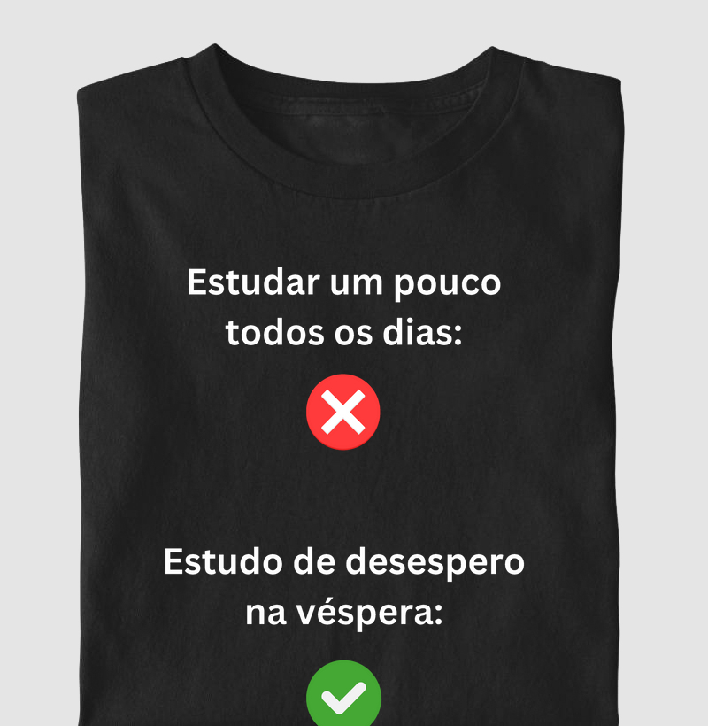 Estudar todos os dias ou na véspera