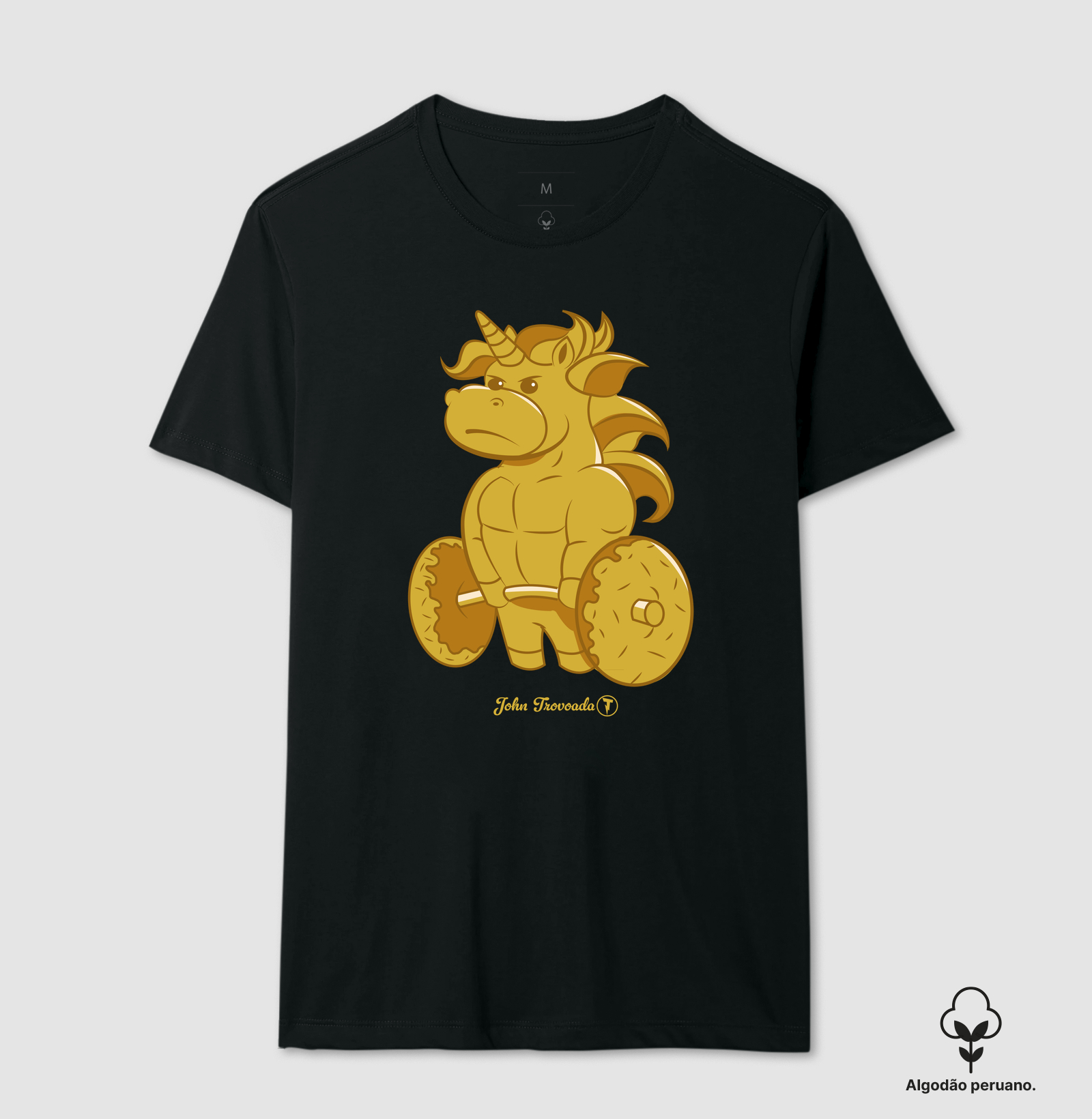 Camiseta Prime Unicórnio Dourado