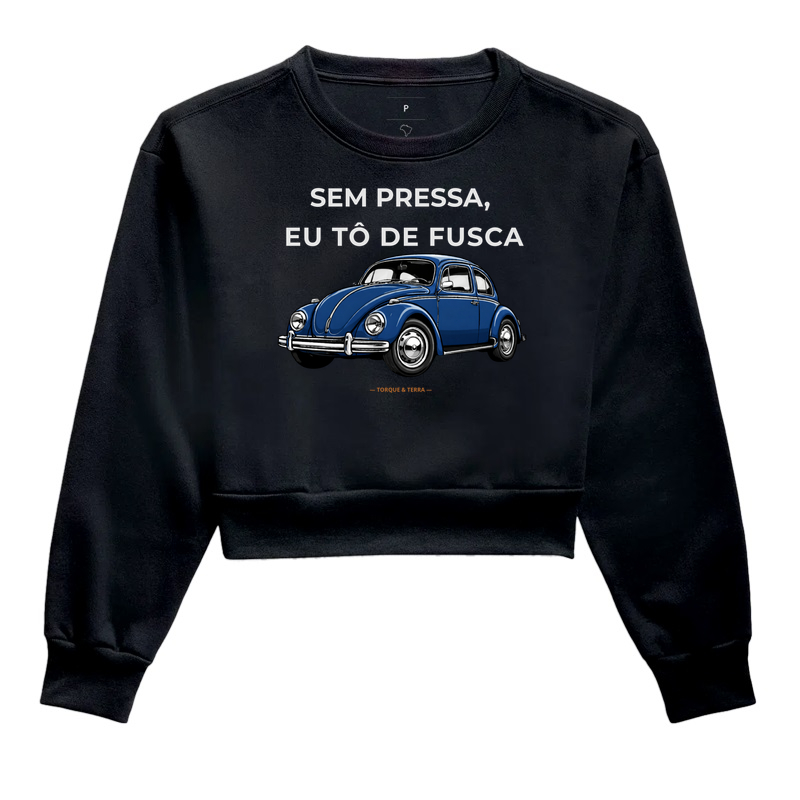 Sem pressa, eu tô de fusca - Azul Escuro