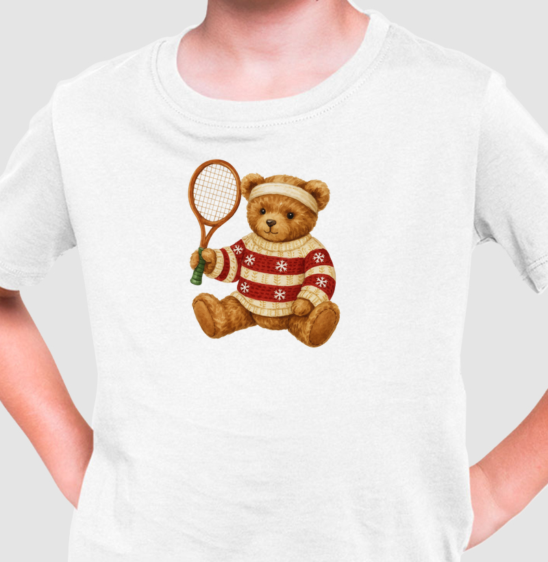 Urso tenista de Natal - Kids