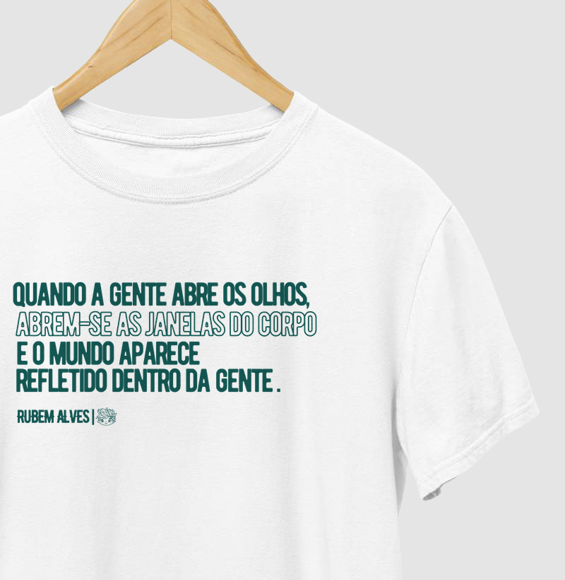 Camiseta Janelas | Rubem Alves