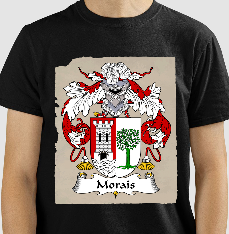 Camiseta Brasão Família Morais Brasões Sobrenomes 