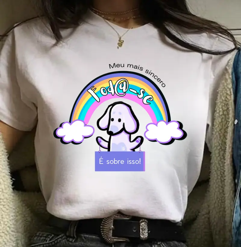 [Camiseta] O meu mais sincero fod@-se - Poodle