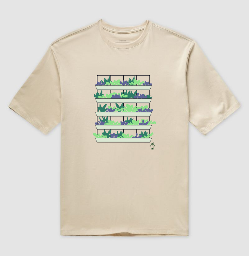 Camiseta floreira
