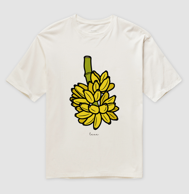 Oversized Unissex Banana no cacho