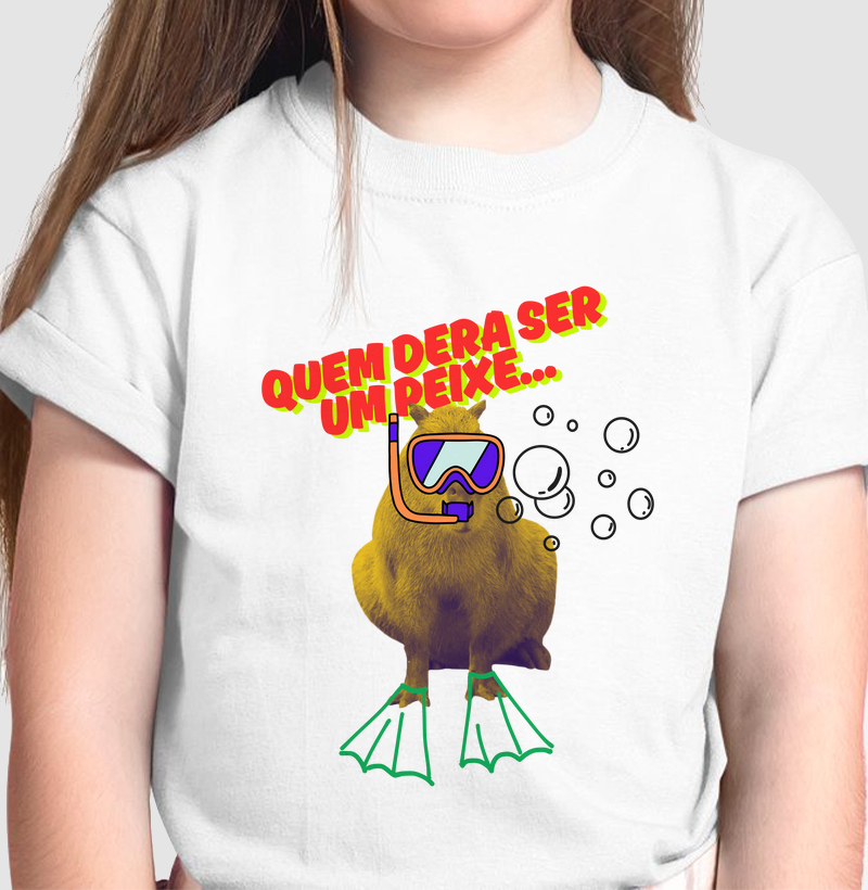 Camiseta Capivara Mergulhadora