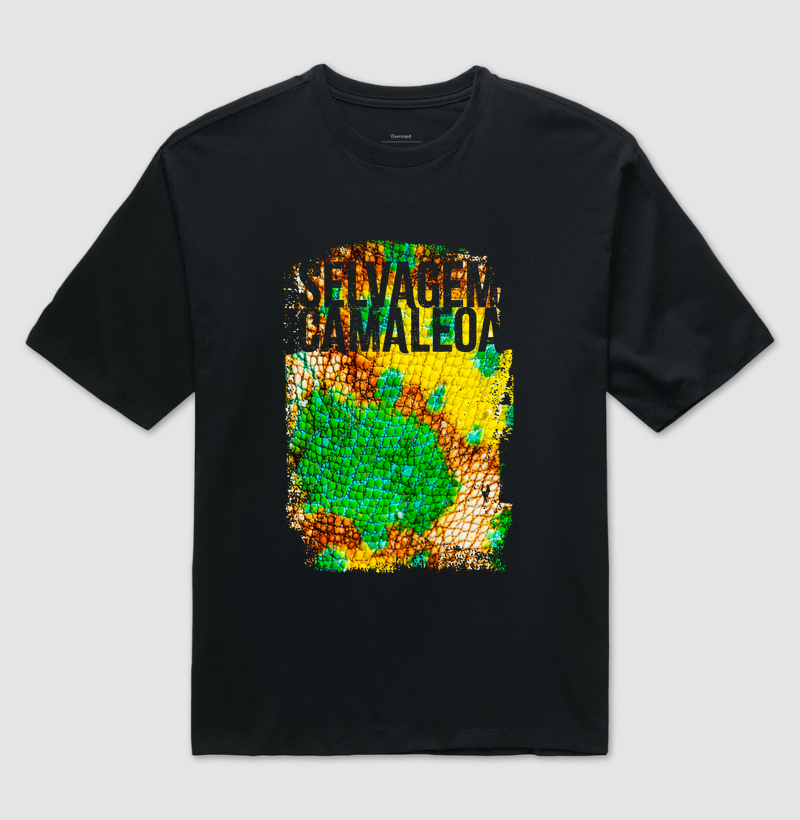 Camiseta Oversized Axé - Selvagem Camaleoa