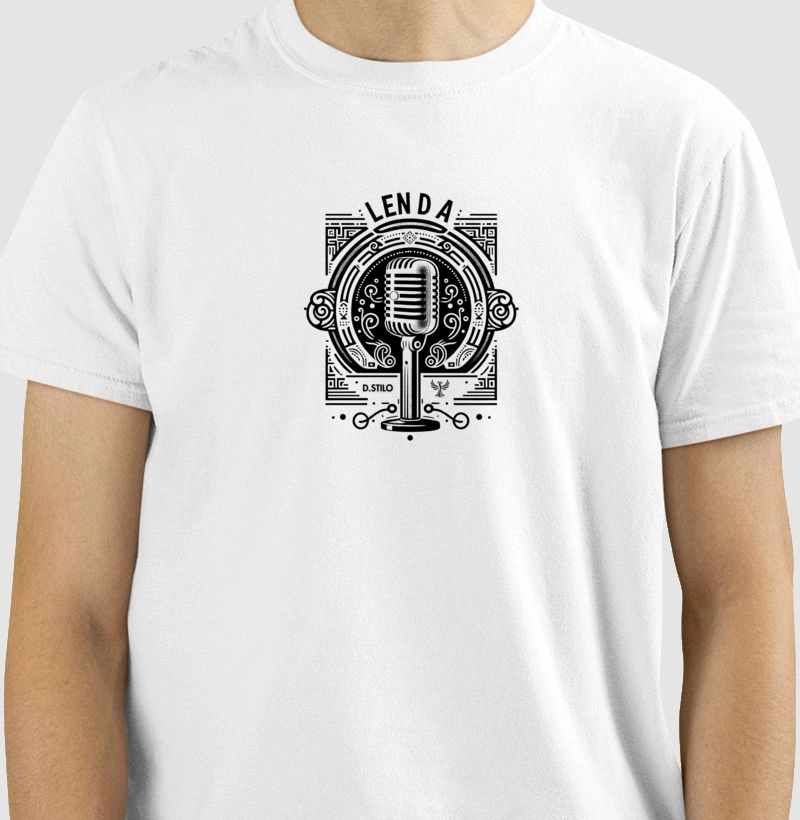 Camiseta Microfone Lenda – Edição Especial Lenda x D.Stilo