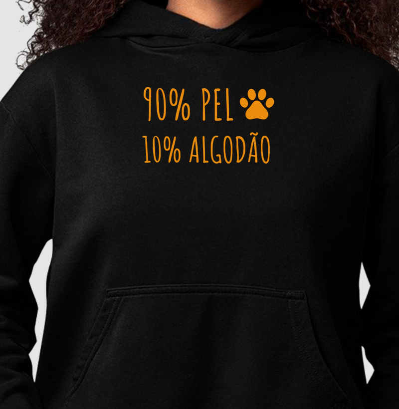 90% Pelo, 10% Algodão