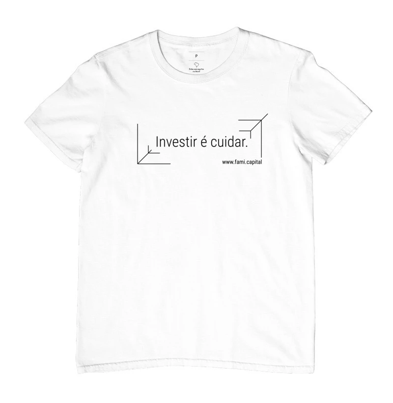 INVESTIR É CUIDAR - MASCULINA - BRANCA