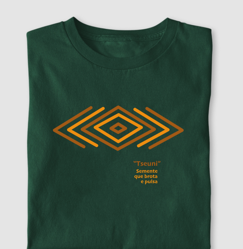 Camiseta Indígena- Grafismo "Tseuni"